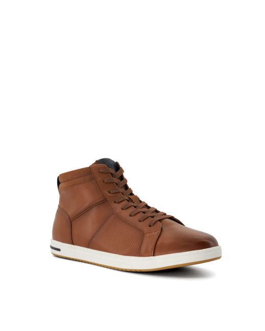 Dune Brown High-Top Trainers Sezzy for men