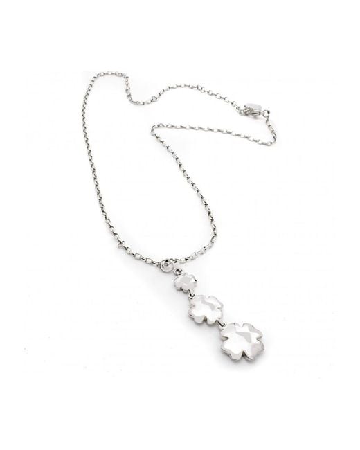 Folli Follie White 1N9F134 Ladies Necklace Sterling