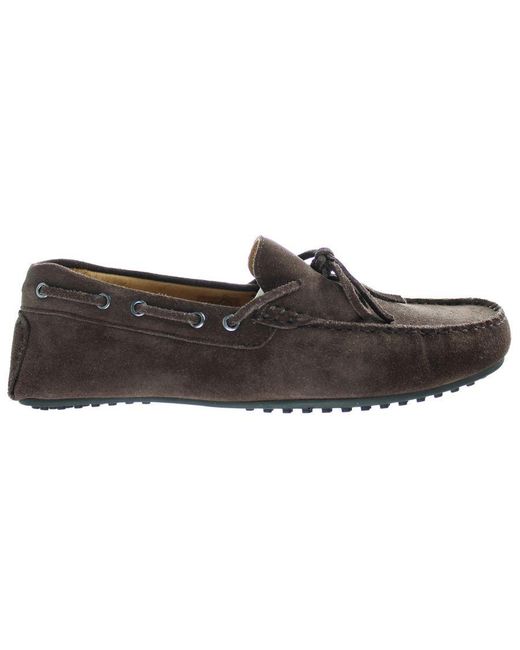 Hackett Brown Hickleton Shoes Leather for men