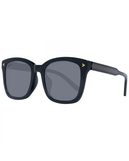 Bally Blue Square Sunglasses With Mirrored Lenses for men