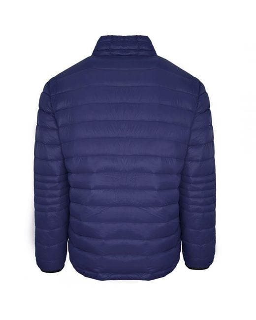 Philipp Plein Blue Plain Padded Jacket for men