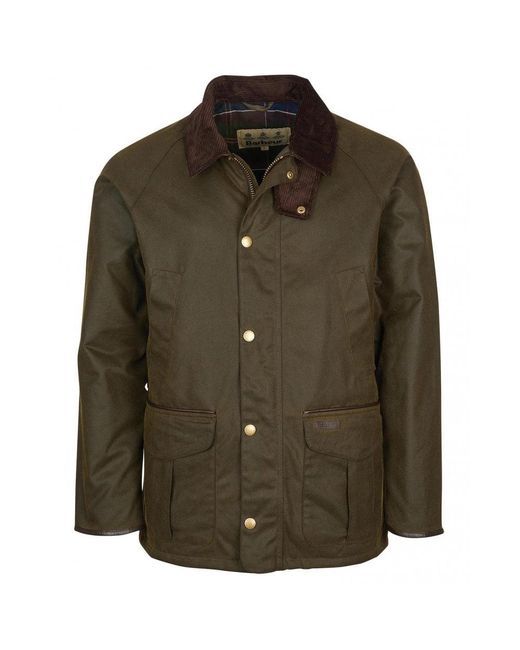 Barbour Green Stratford Wax Jacket for men