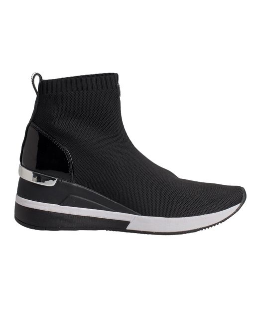 Michael Kors Black Skyler Sock Sneakers 43F7Skfe5D For