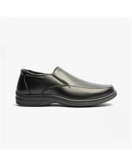 Dr Keller Black Karl Leather Shoes for men