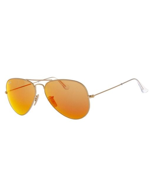 Ray-Ban Metallic Aviator Flash Lenses Sunglasses Rb30251126962