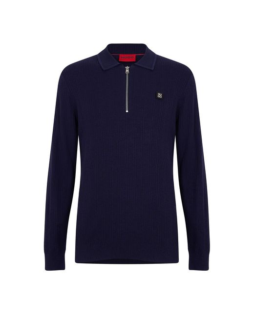 HUGO Blue Sastoro Quarter Zip Top for men