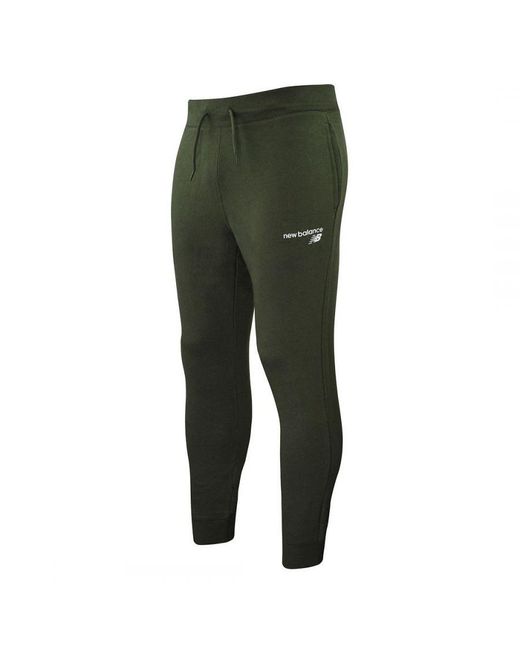 New Balance Green Stretch Graphic Logo Classic Core Track Pants Mp03901 Arg for men