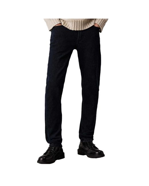 Calvin Klein Tapered Slim Jeans (denim) in het Black voor heren