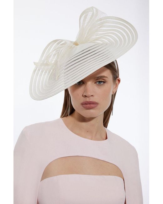 Karen Millen White Bow Detail Fascinator