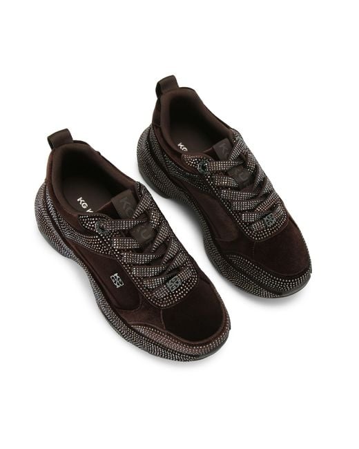 KG by Kurt Geiger Black Velvet Lust Sneakers
