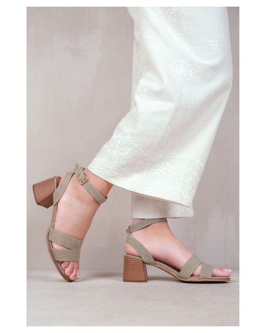 Where's That From White 'Mona' Extra Wide Fit Statement Platform