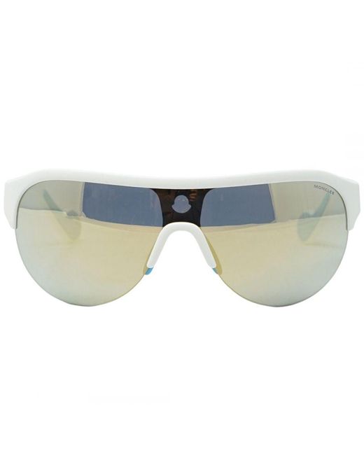 Moncler Blue Ml0049 21C Oo Sunglasses for men