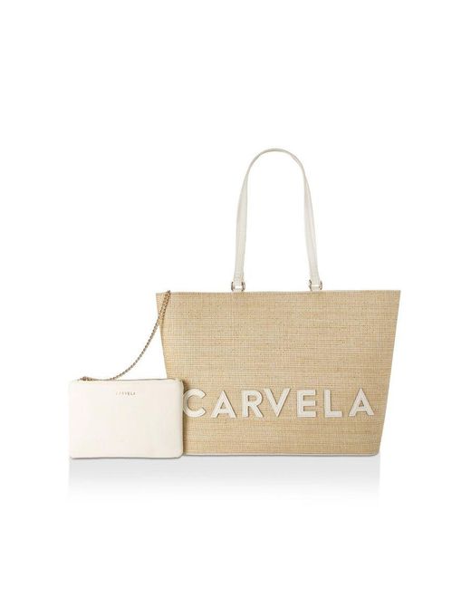 Carvela Kurt Geiger White Frame Winged Shopper Bag