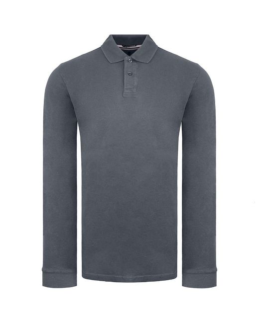 Weekend Offender Blue Austin Anthracite Polo Shirt for men