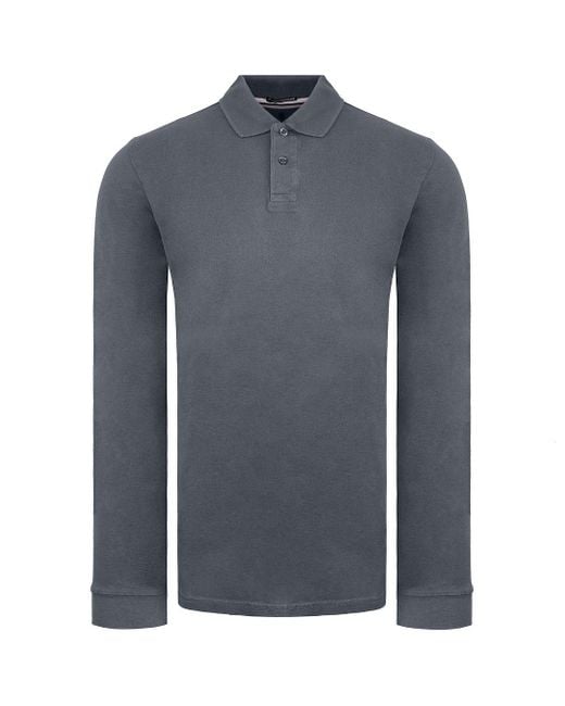 Weekend Offender Blue Austin Anthracite Polo Shirt for men