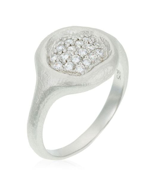 Orphelia White 925 Sterling Ring