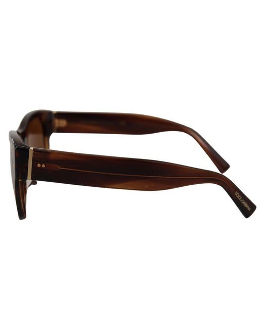 Dolce & Gabbana Brown Gorgeous Square Frame Uv Sunglasses
