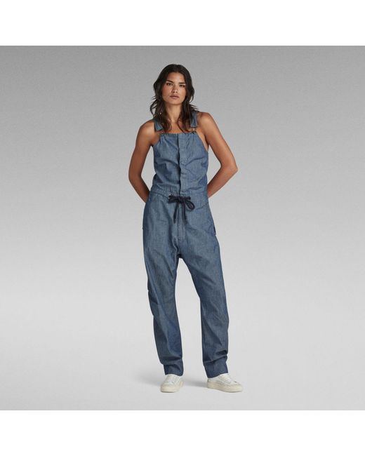 G-Star Blue G-Star Raw 3D Bib Oversized Overall