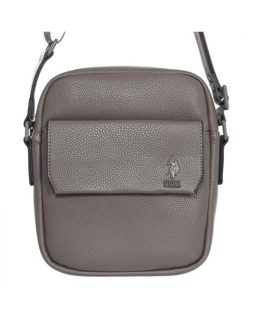 U.S. POLO ASSN. Gray Beus35749Mvp Shoulder Bag for men