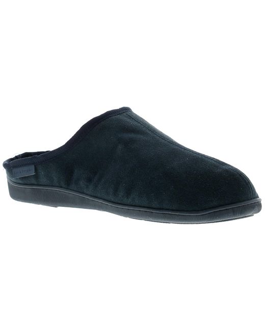 Hush Puppies Blue Ashton Leather Mule Slipper Suede for men