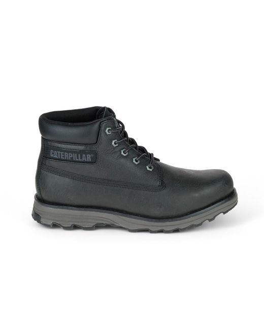 Caterpillar Herren Founder Ankle Boots Aus Schwarzem Leder Für Den Alltag in Black für Herren