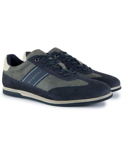 Bugatti Blue Slim Trainers for men