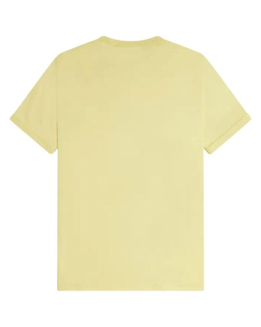 Fred Perry Yellow Ringer T-Shirt Champion's Cotton for men