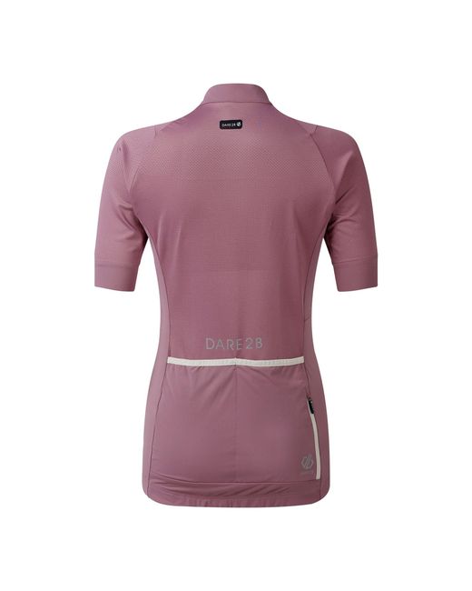 Dare 2b Purple Ladies Lightning Short-Sleeved Cycling Jacket (Dusky Orchid)