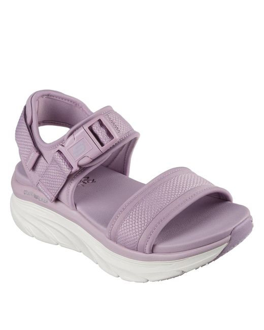 Skechers Purple Buckle Double Band Sling Sports Sandals
