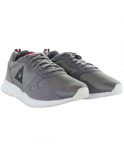 Le Coq Sportif Gray Lcs R600 Mesh Grey Trainers for men