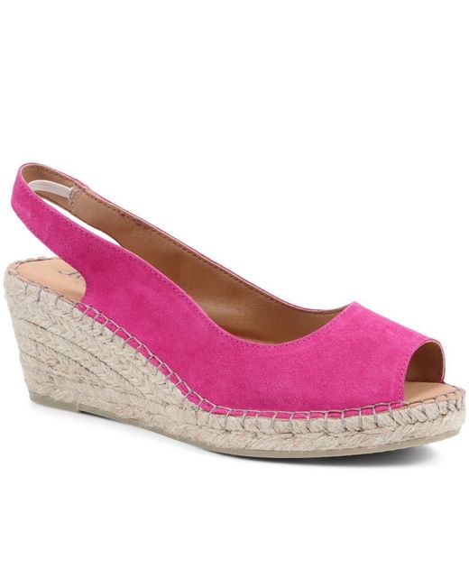 Jones Bootmaker Pink Rosanna Slingback Wedges