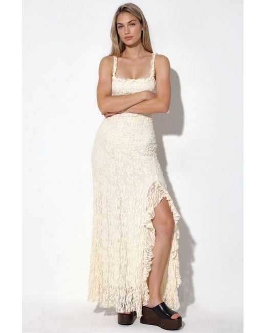 Hiccup Natural Lace Midi Dress