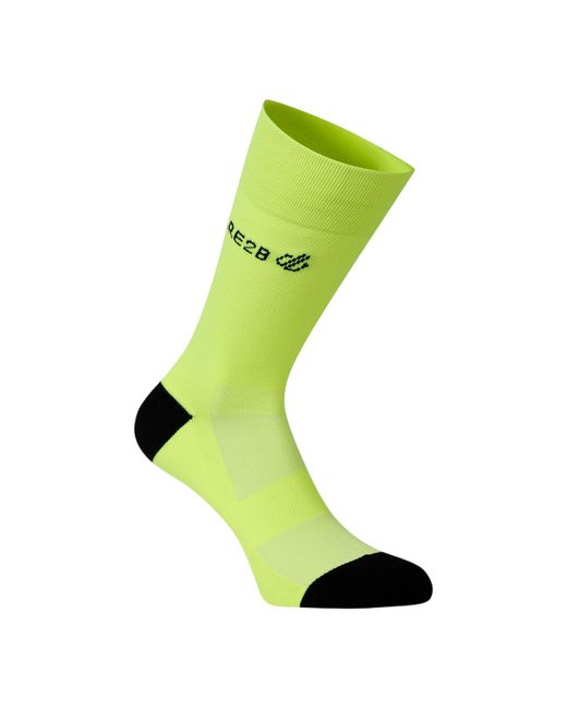 Dare 2b Green Adult Performance Cycling Socks (Fluorescent)
