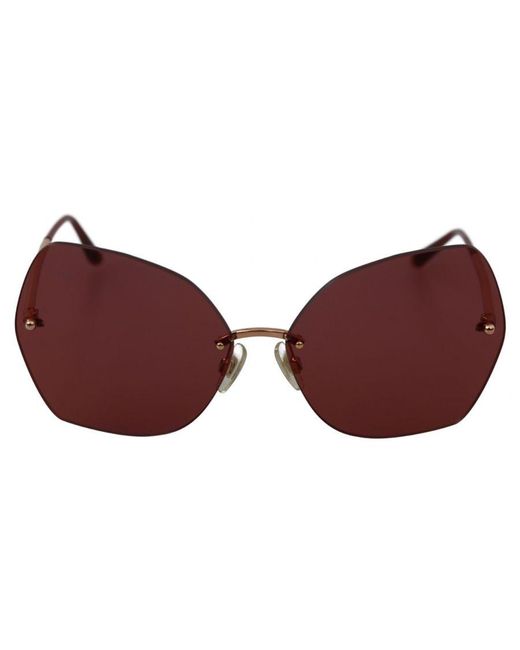Dolce & Gabbana Red Butterfly Logo Eyewear Sunglasses