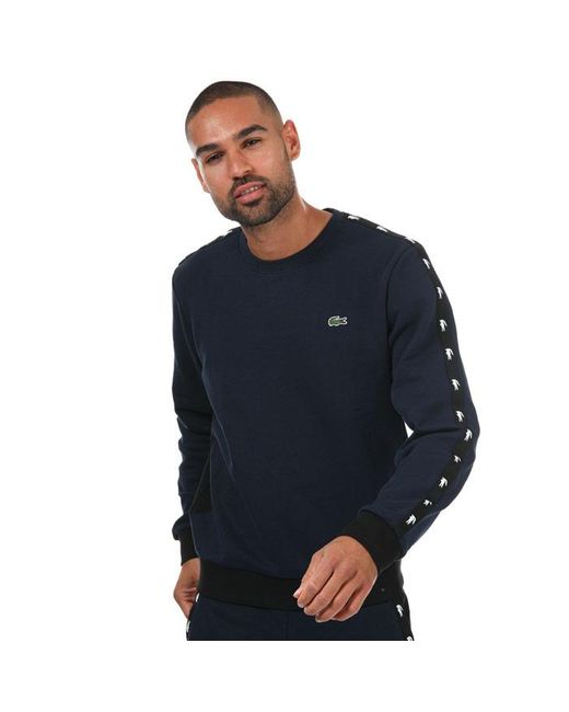 Lacoste tape sweatshirt sale