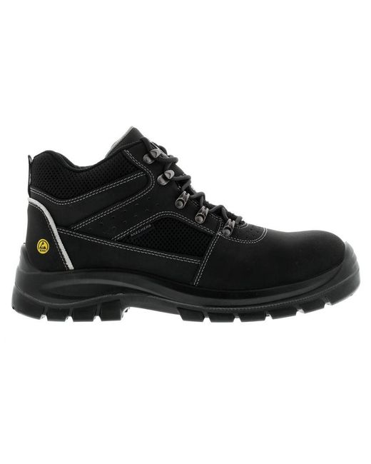 Skechers Black Trophus Letic Safety Boots Puncture Resistant Sole Nubuck for men