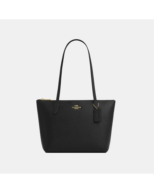 COACH Fiona Zip Tote in Black Lyst UK