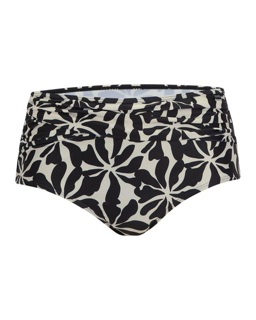Regatta Black Ladies Loria Abstract Floral Bikini Bottoms