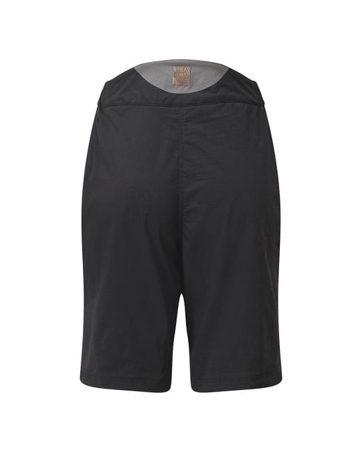 Sprayway Black Ladies Water Resistant Upf 50+ Hiking Shorts With Zip Pockets