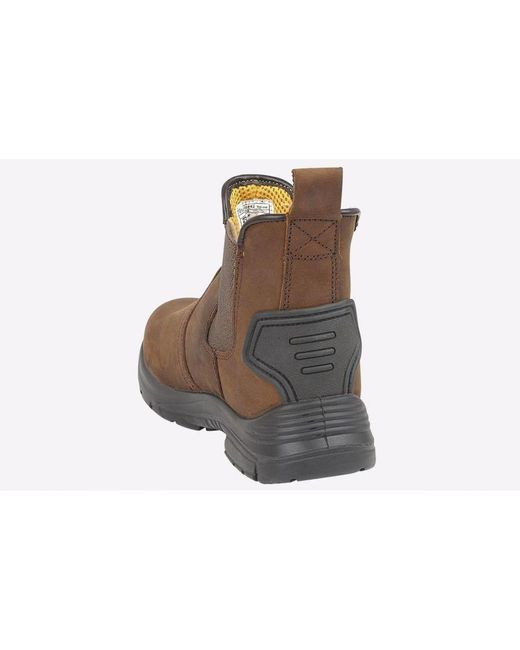Grafters Brown Lancaster Safety Boots (Extra Wide Fit) for men