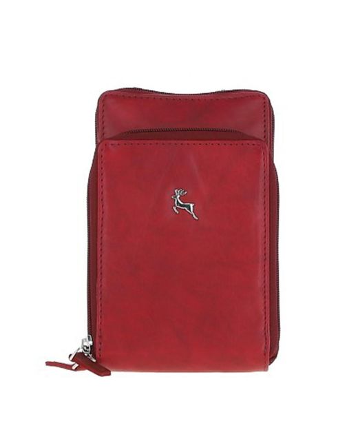 Ashwood Leather Red 'Aphrodite' Real Crossbody Smart Phone Bag