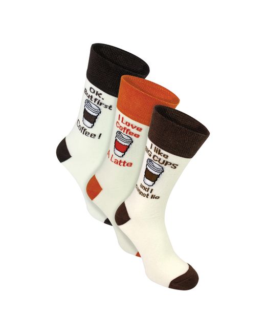 Sock Snob Black 3 Pairs Novelty Cotton Rich Pun Socks for men