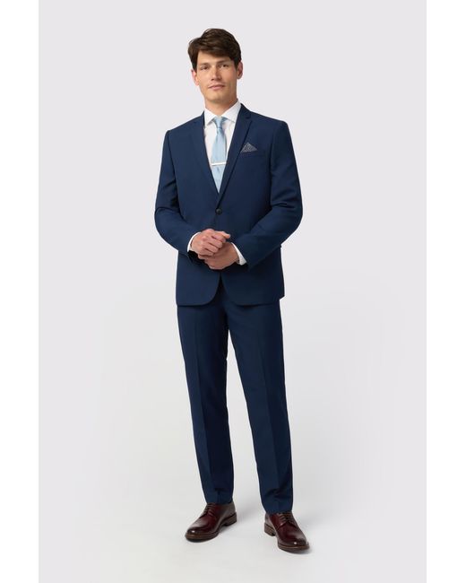 Limehaus Blue Slim Fit Jacket for men