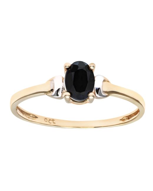 DIAMANT L'ÉTERNEL White 9Ct And Ladies Sapphire Birth Stone Ring