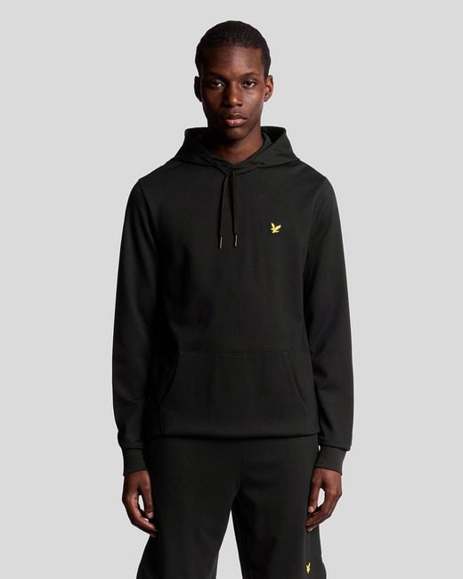 Lyle & Scott Black Sports Lightweight Hoodie for men