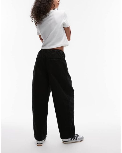 TOPSHOP Black Pull On Clean Trouser