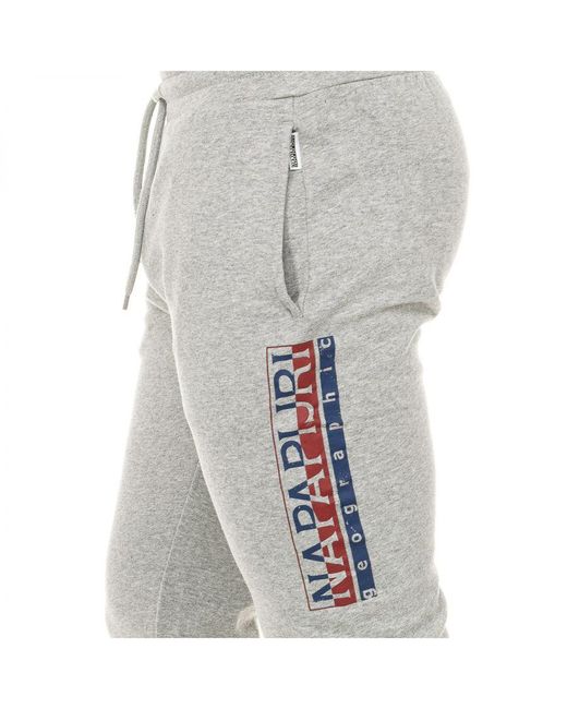 Napapijri Gray Long Sports Pants Np0A4Ezk for men