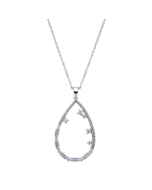 Orphelia Metallic 'Islia' 925 Sterling Set: Necklace + Earrings