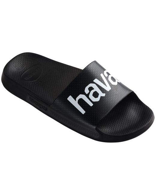 Havaianas Black Classic Logomania Flip Flops