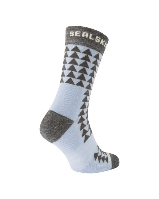 SealSkinz Gray Merino Mid Length Running Socks For And